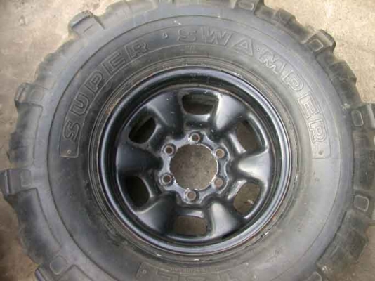 ขายยาง35/15/15+กระทะเหล็ก