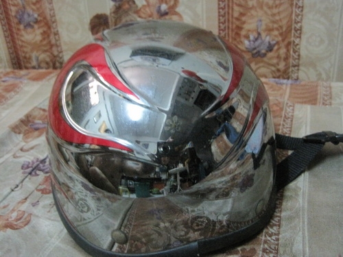 หมวกกันน๊อก ครึ่งใบ ปั้มนูนลายไฟ หมวกกันน๊อก ครึ่งใบ ปั้มนูนลายไฟ