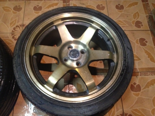 ขายแม็กซ์มือ2 ขอบ 17 TE37 4 รู100+ยาง ราคา 8500บาท