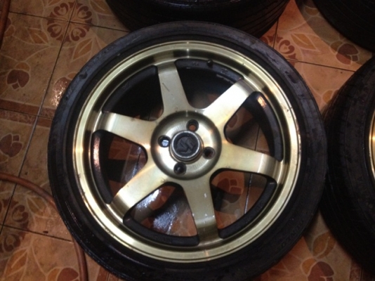 ขายแม็กซ์มือ2 ขอบ 17 TE37 4 รู100+ยาง ราคา 8500บาท