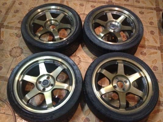 ขายแม็กซ์มือ2 ขอบ 17 TE37 4 รู100+ยาง ราคา 8500บาท