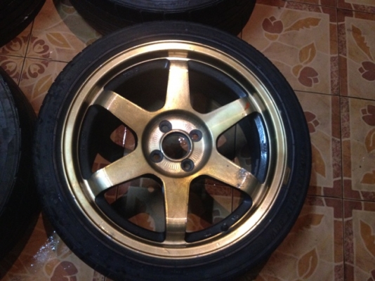 ขายแม็กซ์มือ2 ขอบ 17 TE37 4 รู100+ยาง ราคา 8500บาท