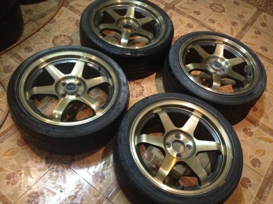 ขายแม็กซ์มือ2 ขอบ 17 TE37 4 รู100+ยาง ราคา 8500บาท