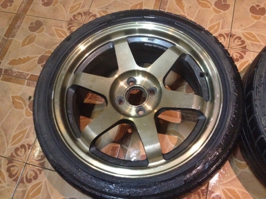 ขายแม็กซ์มือ2 ขอบ 17 TE37 4 รู100+ยาง ราคา 8500บาท