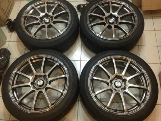 ขายแม็กซ์มือ2 ขอบ18 Advan RS 5 รู 114+ยางปี 11 ราคา 17500 บาท