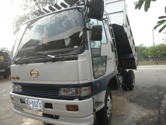 ขายรถ 6 ล้อ ดัมพ์ดิน HINO สมอร์ทอง เครื่อง 195 แรง กระบะเหล็ก คัชซีสวย ขับดี