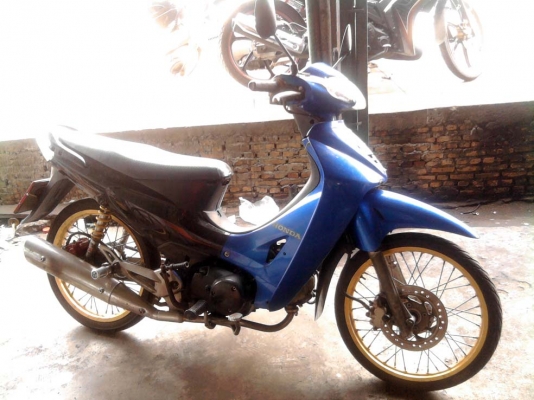 ขออนุญาติขาย HONDA WAVE 125R U-Box สีน้ำเงินดำ ดิสหน้า-หลัง