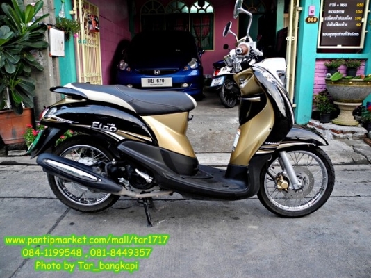 (รถ 5 เดือน)  NEW FINO สี ดำ-น้ำตาล(ทอง) ลาย Classic ตัวTOP ราคา 28,000 โอนให้ฟรีๆ..จร้า