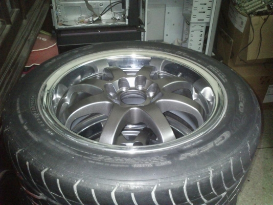 ขายแม้ก15 4/110/114 พร้อมยางคับ ขายแม้ก15 4/110/114 พร้อมยางคับ