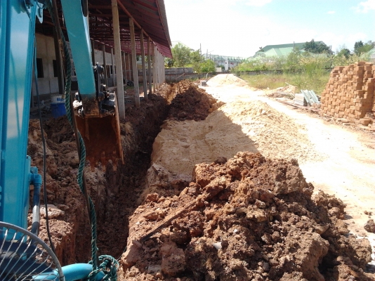 บริการรถขุดเล็ก ขุดหลุมตอม่อร่องคานวางท่อต่างๆเล็กๆก็ไปได้ (ในสุรินทร์) 0874585088