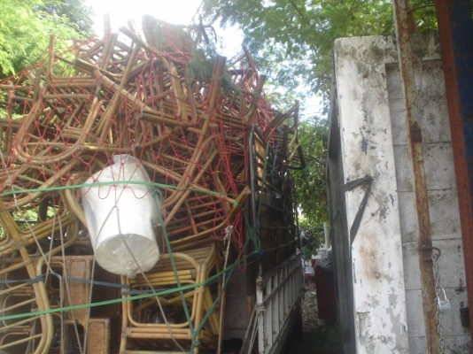 โครงเก้าอี้หวายมี 45 ตัวสภาพดีขายเหมาทั้งหมด 6,000บาทพร้อมส่ง