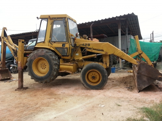 ขายด่วน รถตัหน้าขุดหลัง CAT 428 เพลาเดียว เอกสารเล่มทะเบียน
