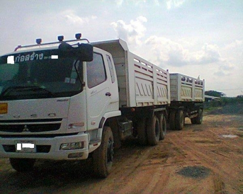 ขายด่วน..รถสิบล้อแม่ลูก MITSUBISHI FUSO FN2527 รถปี 54 เลขไมล์ 40,xxx กิโลเมตร แม่ลูก ดั้ม สามมิตร สภาพใหม่เด็ดขาด มีทะเบียนครบ.