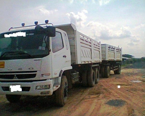 ขายด่วน..รถสิบล้อแม่ลูก MITSUBISHI FUSO FN2527 รถปี 54 เลขไมล์ 40,xxx กิโลเมตร แม่ลูก ดั้ม สามมิตร สภาพใหม่เด็ดขาด มีทะเบียนครบ.