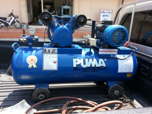 ขายปั๊มลม พูม่า 2 แรง 2 สูบ 148 ลิตร 220v. มือสอง