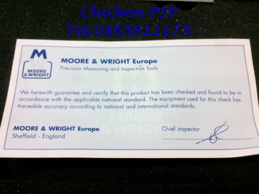 ไมโครมิเตอร์ดิจิตอล วัดนอก Moore$wright Made in England