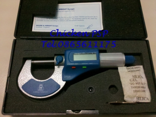 ไมโครมิเตอร์ดิจิตอล วัดนอก Moore$wright Made in England