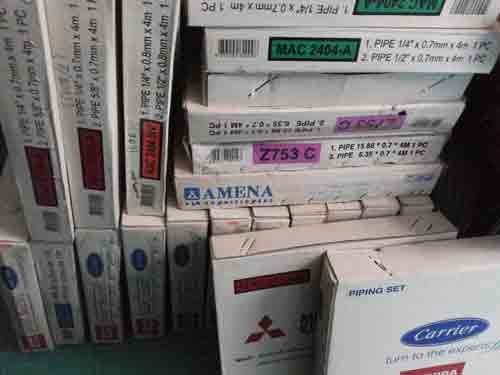 ขายท่อน้ำยาสำเร็จ ของแอร์ บ้าน ขนาด 9000 ,13000 , 18000 , 24000 บีทียู.