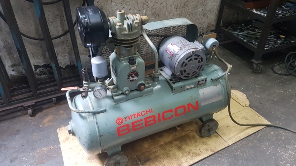 ปั๊มลมมือสองจากญี่ปุ่น Hitachi-Bebicon 1แรง ตรวจเชค ทดสอบเรียบร้อย ทุกๆระบบใช้งานได้ดีมากครับ