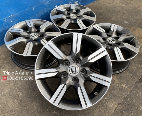ล้อแม็ก 5รู114 Honda ขอบ 16 สีเทาปัดเงา สวยกริ๊บ
