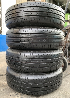 ล้อแม็ก 4รู100 FOX Germany ขอบ 14 สีเทากัน พร้อมยาง 175-65-14 Bridgestone ปี 19 สวยๆ