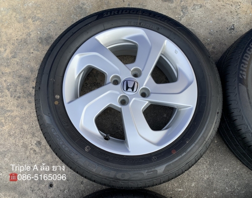 ล้อแม็ก Honda City ลายใบพัด ขอบ 15 พร้อมยางใหม่ป้ายแดง 175-65-15 Bridgestone ปี 19 ล้อแม็ก Honda City ลายใบพัด ขอบ 15 พร้อมยางใหม่ป้ายแดง 175-65-15 Bridgestone ปี 19