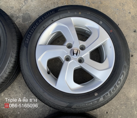 ล้อแม็ก Honda City ลายใบพัด ขอบ 15 พร้อมยางใหม่ป้ายแดง 175-65-15 Bridgestone ปี 19 ล้อแม็ก Honda City ลายใบพัด ขอบ 15 พร้อมยางใหม่ป้ายแดง 175-65-15 Bridgestone ปี 19