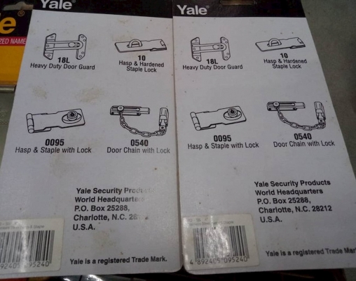 ขายห่วงคล้องแม่กุญแจYALE MADE IN USA.ใหม่เก่าเก็บ