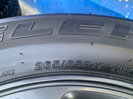 ล้อแม็ก Toyota Fortuner BMC (สีดำ) MidnightShine ขอบ 17 พร้อมยางป้ายแดง 265-65-17 Bridgestone ปี 19 สีแท้