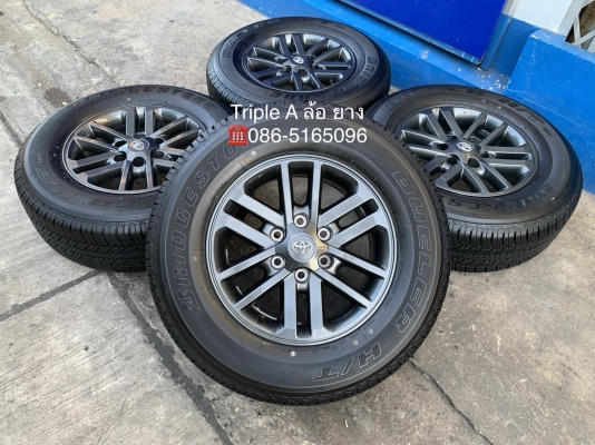 ล้อแม็ก Toyota Fortuner BMC (สีดำ) MidnightShine ขอบ 17 พร้อมยางป้ายแดง 265-65-17 Bridgestone ปี 19 สีแท้
