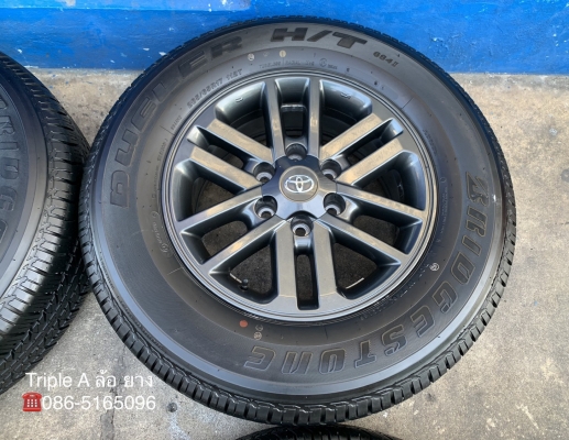 ล้อแม็ก Toyota Fortuner BMC (สีดำ) MidnightShine ขอบ 17 พร้อมยางป้ายแดง 265-65-17 Bridgestone ปี 19 สีแท้ ล้อแม็ก Toyota Fortuner BMC (สีดำ) MidnightShine ขอบ 17 พร้อมยางป้ายแดง 265-65-17 Bridgestone ปี 19 สีแท้