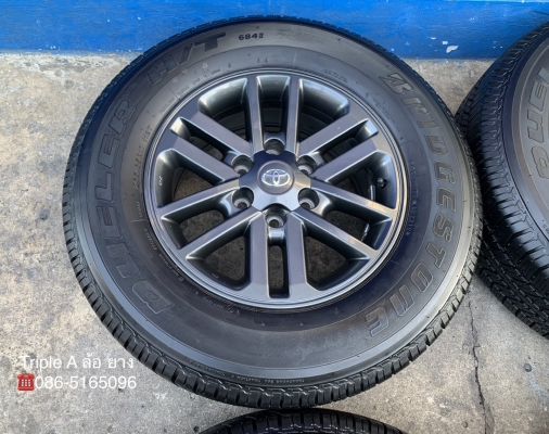 ล้อแม็ก Toyota Fortuner BMC (สีดำ) MidnightShine ขอบ 17 พร้อมยางป้ายแดง 265-65-17 Bridgestone ปี 19 สีแท้ ล้อแม็ก Toyota Fortuner BMC (สีดำ) MidnightShine ขอบ 17 พร้อมยางป้ายแดง 265-65-17 Bridgestone ปี 19 สีแท้