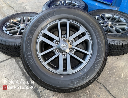 ล้อแม็ก Toyota Fortuner BMC (สีดำ) MidnightShine ขอบ 17 พร้อมยางป้ายแดง 265-65-17 Bridgestone ปี 19 สีแท้ ล้อแม็ก Toyota Fortuner BMC (สีดำ) MidnightShine ขอบ 17 พร้อมยางป้ายแดง 265-65-17 Bridgestone ปี 19 สีแท้