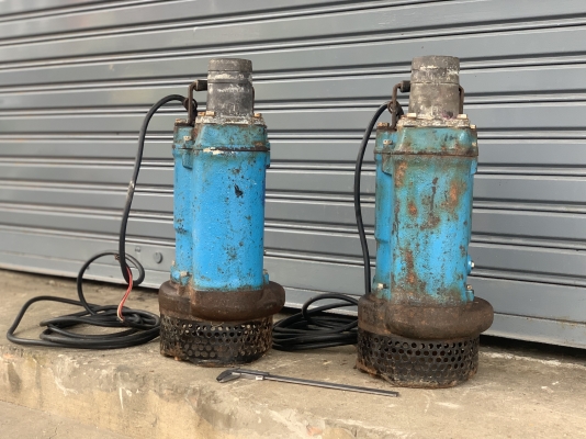 ขายปั๊มน้ำแบบจุ่ม(ไดโว่) Tsurumi pump 2HP. 380V made in Japan รุ่น KTZ ขนาดท่อ 3นิ้ว สภาพสวยใหม่มาก 