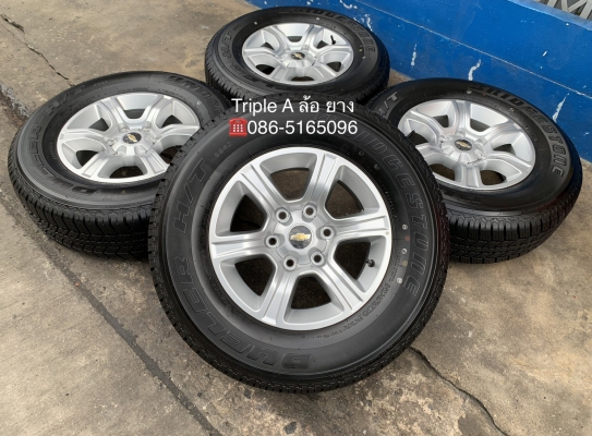 ล้อแม็กป้ายแดง Chevrolet Colorado ตัวสูง ขอบ 16 พร้อมยางป้ายแดง 245-70-16 Bridgestone ปี 19 สวยกริ๊บ