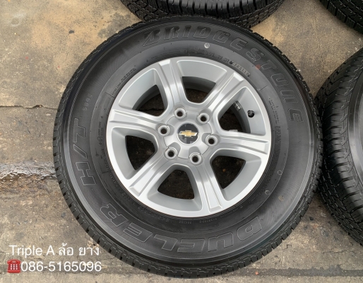 ล้อแม็กป้ายแดง Chevrolet Colorado ตัวสูง ขอบ 16 พร้อมยางป้ายแดง 245-70-16 Bridgestone ปี 19 สวยกริ๊บ