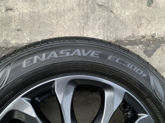 ล้อแม็ก Mazda 2 Skyativ ขอบ 15 สีดำ มิดไนท์ พร้อมยาง 185-65-15 Dunlop ปลายปี 17 สภาพดี