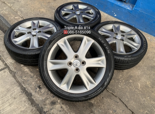 ล้อแม็ก Toyota Yaris ขอบ 16 สีรมดำ แถมยาง 205-45-16 Nexen ปี 16