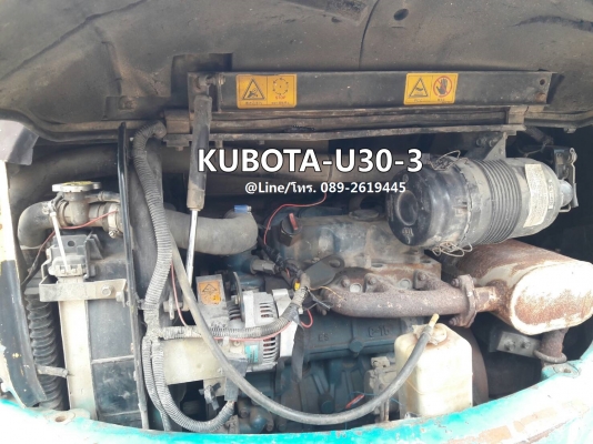 ขายรถขุด KUBOTA-U30-3 เครื่องยนต์KUBOTA-D1503 จำนวน 3 สูบ ,คอนโทรลน้ำมัน , ปั๊มนิ้ว , แทรคยาง, รถเดิมๆเก่านอก, มีเอกสาร, ยังไม่เคยใช้งานในไทย