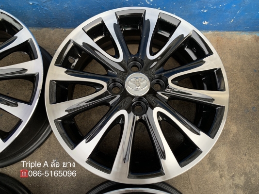 ล้อแม็ก Toyota Vios 12 ก้าน ขอบ 15 สีดำปัดหน้าเงา สวยกริ๊บๆ ล้อแม็ก Toyota Vios 12 ก้าน ขอบ 15 สีดำปัดหน้าเงา สวยกริ๊บๆ