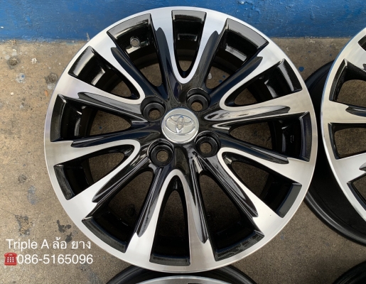 ล้อแม็ก Toyota Vios 12 ก้าน ขอบ 15 สีดำปัดหน้าเงา สวยกริ๊บๆ ล้อแม็ก Toyota Vios 12 ก้าน ขอบ 15 สีดำปัดหน้าเงา สวยกริ๊บๆ