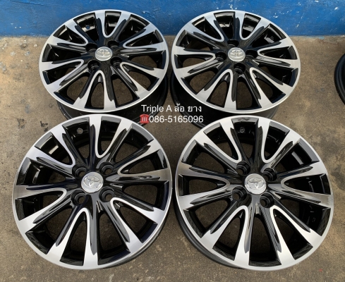 ล้อแม็ก Toyota Vios 12 ก้าน ขอบ 15 สีดำปัดหน้าเงา สวยกริ๊บๆ ล้อแม็ก Toyota Vios 12 ก้าน ขอบ 15 สีดำปัดหน้าเงา สวยกริ๊บๆ