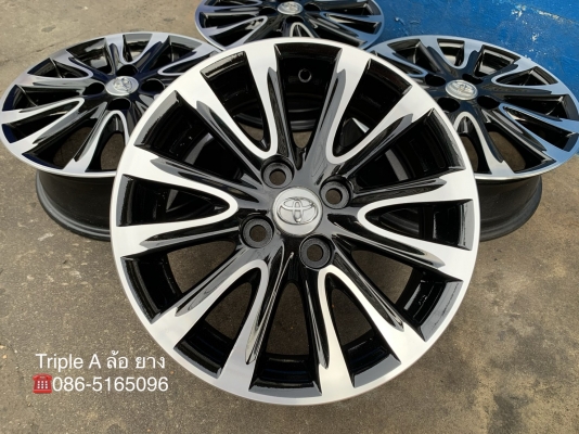 ล้อแม็ก Toyota Vios 12 ก้าน ขอบ 15 สีดำปัดหน้าเงา สวยกริ๊บๆ ล้อแม็ก Toyota Vios 12 ก้าน ขอบ 15 สีดำปัดหน้าเงา สวยกริ๊บๆ