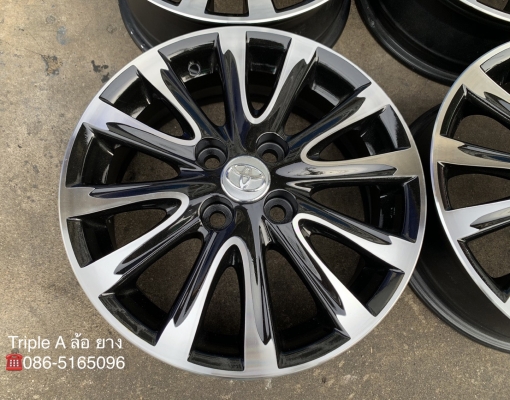ล้อแม็ก Toyota Vios 12 ก้าน ขอบ 15 สีดำปัดหน้าเงา สวยกริ๊บๆ ล้อแม็ก Toyota Vios 12 ก้าน ขอบ 15 สีดำปัดหน้าเงา สวยกริ๊บๆ