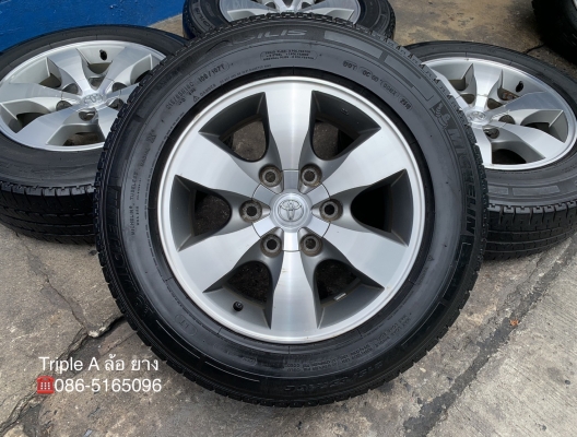ล้อแม็ก Toyota Vigo ขอบ 16 สีเทาหน้าเงา แถมยาง 215-65-16 Michelin ปี 16 ล้อแม็ก Toyota Vigo ขอบ 16 สีเทาหน้าเงา แถมยาง 215-65-16 Michelin ปี 16