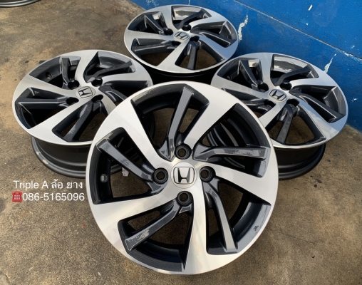 ล้อแม็ก Honda Jazz GK ขอบ 15 สีเทาหน้าเงา
