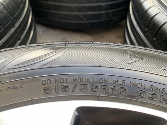 ล้อแม็ก Honda Civic FC ขอบ 16 สีดำหน้าเงา พร้อมยาง 215-55-16 Dunlop ปี 17 ล้อแม็ก Honda Civic FC ขอบ 16 สีดำหน้าเงา พร้อมยาง 215-55-16 Dunlop ปี 17