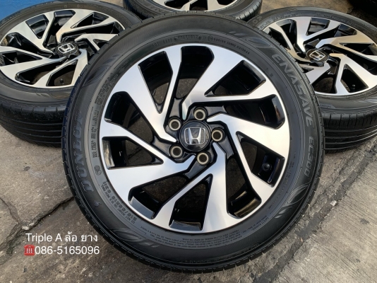 ล้อแม็ก Honda Civic FC ขอบ 16 สีดำหน้าเงา พร้อมยาง 215-55-16 Dunlop ปี 17 ล้อแม็ก Honda Civic FC ขอบ 16 สีดำหน้าเงา พร้อมยาง 215-55-16 Dunlop ปี 17