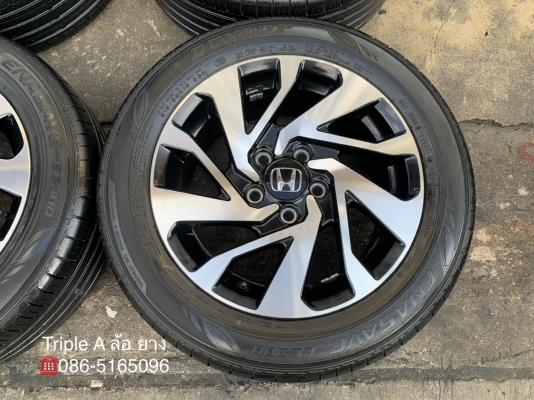 ล้อแม็ก Honda Civic FC ขอบ 16 สีดำหน้าเงา พร้อมยาง 215-55-16 Dunlop ปี 17 ล้อแม็ก Honda Civic FC ขอบ 16 สีดำหน้าเงา พร้อมยาง 215-55-16 Dunlop ปี 17