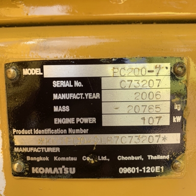 KOMATSU 200-7 รุ่นนิยม รถบ้านพร้อมใช้งาน 084-157-8588 เจ้าของขายเอง